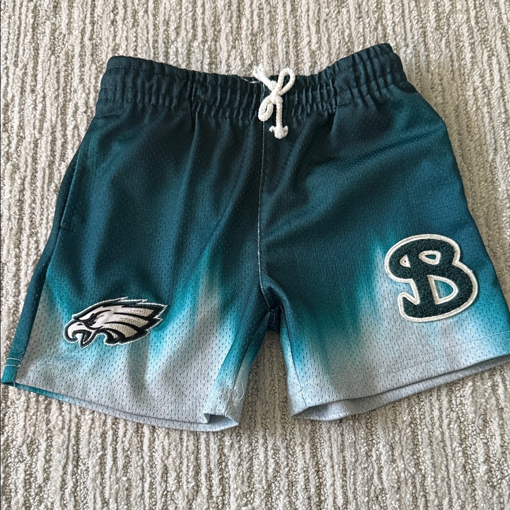 Philadelphia Eagles Teal Gradient Mesh Athletic Shorts